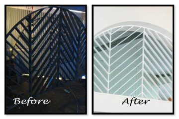 1 Aluminium architectural screen painting
