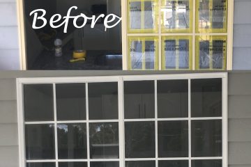 1 Painted colonial windows